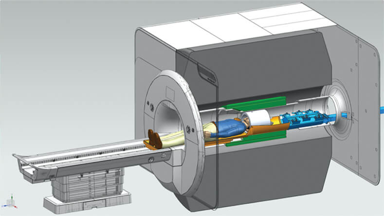 Figure 3. This cross-sectional diagram of the NexGen 7T scanner 